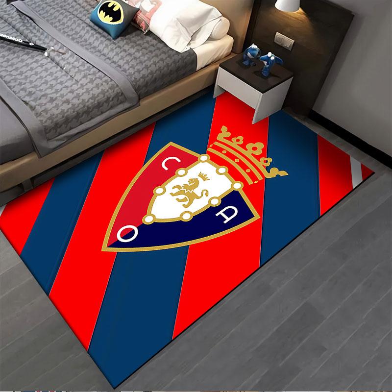 Red and Blue Lion Crest Carpet Suitable As a Non-slip Mat for the Living Room or Bedroom Sofa