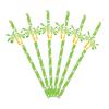 20Pcs Disposable Paper Straws, Hawaiian Palm Tree Party Drink Straws, Cocktail Paper Straws, Green Coconut Summer Decor