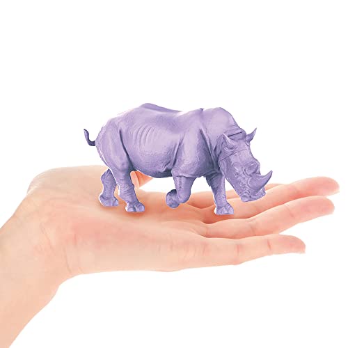 Kaiyodo ART PLA Zookeeper and White Rhino Set, Unpainted and Unassembled Plastic Model Kit AP006