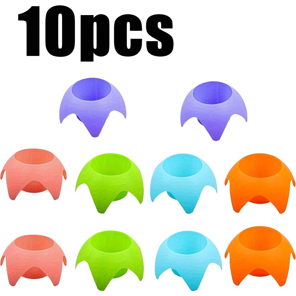 5-15Pcs Plastic Beach Cup Holders Multicolor Portable Beach Sand Coaster Outdoor Party Sand Drink Holders Beer Stand Accessories