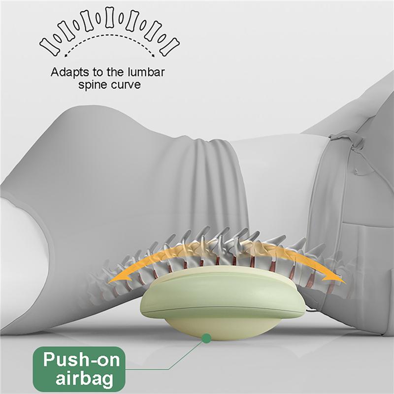 Elektrischer Lendenwirbel-Massager mit EMS-Impuls Rotes Licht Heizsystem Verstellbare Vibration Taillen-Wirbelsäulen-Stütze Rückenmassagegerät