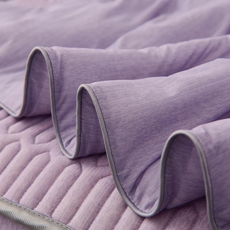 New Pure Color Ice Silk Summer Quilt Four-Piece Latex Bed Cover Cool Silk Air Conditioning Quilt Summer Cool Quilt