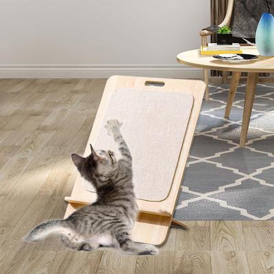 Katzenkratzbrett, Kratzbrett, Aktivitätsspielzeug, Training, Schleifen, Krallen für Katzen im Innenbereich, stilvolles Haustier
