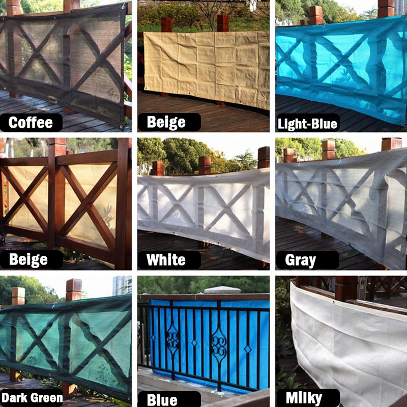 Gray Hi-Quality Anti-UV Sunshade Net Balcony Safety Fence Nets Backyard Terrace Privacy Fence Screen Swimming Pool Awning