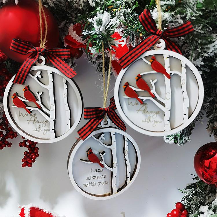 Christmas Hanging Ornament Memorial In The Heaven Loved Ones Xmas Tree Decoration Navidad Gifts