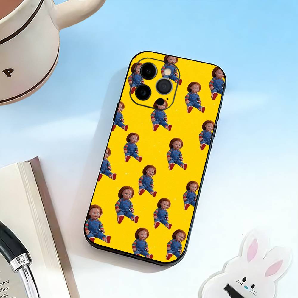 Chucky Scary Doll  Phone Case For iPhone 17, 16,15,14,13,12,11 Plus,Pro Max, Others Soft Black Cover