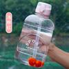Water Bottle Large Capacity Sports Kettle Men's Fitness Outdoor Space Pot Ton Ton Bucket Sports Pot Straw Plastic Cup