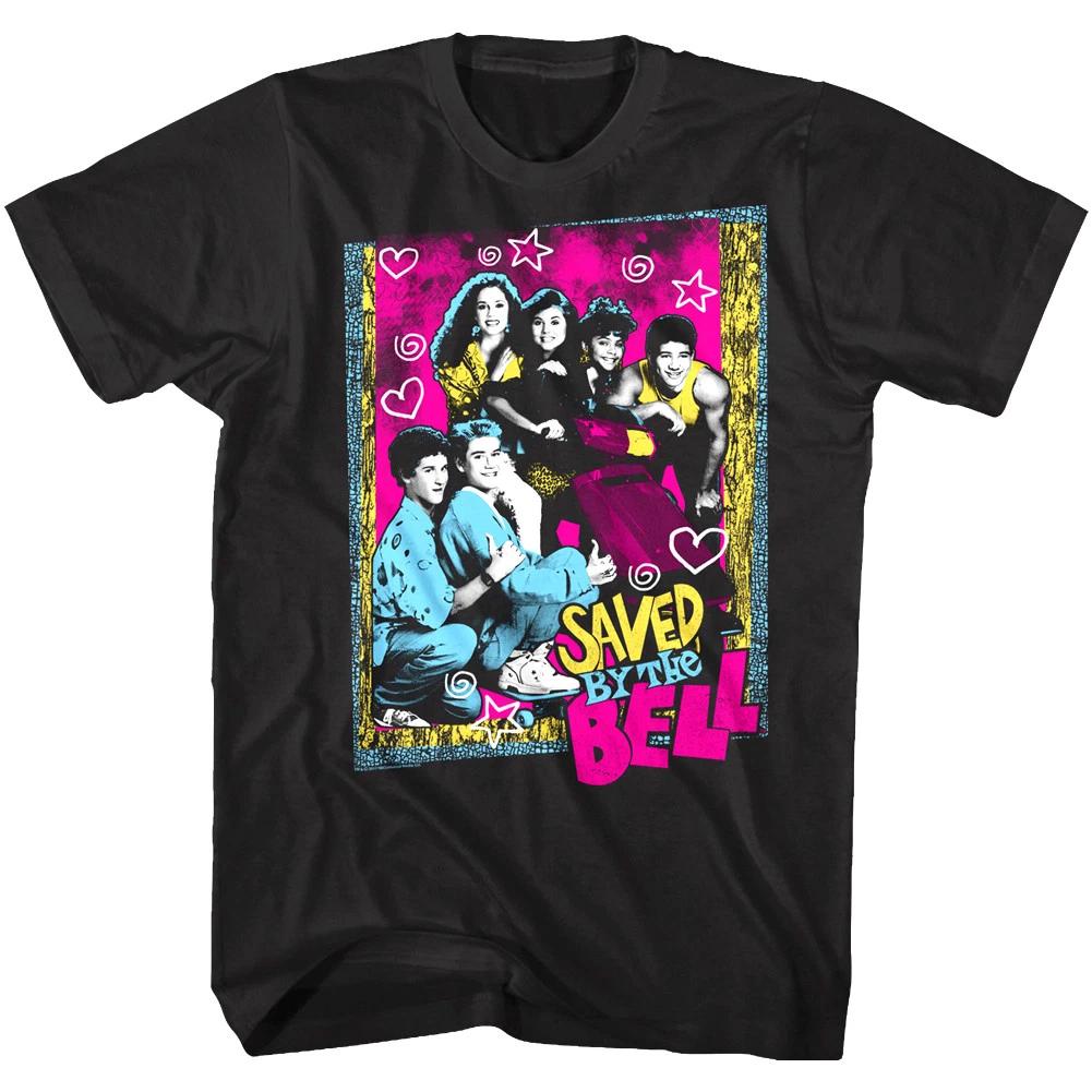 Saved by the Bell High School Photo Men s T Shirt Zack Screech Slater Kelly Lisa L