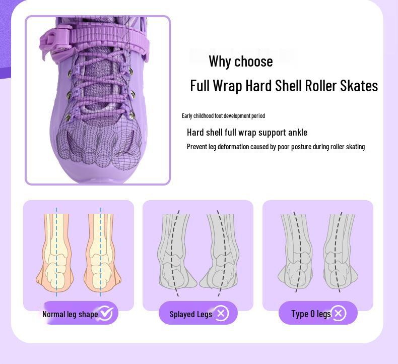 Kinder-Kombi: Eis- & Inlineskates für Anfänger - Rollschuh-Set für Jungen & Mädchen