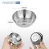 8 PCS Stainless Steel Mini Sauce Dish, Small Individual Round Seasoning Bowls, Dipping Sauce Bowl, Ingredient Bowls for Prep Appetizer Plates