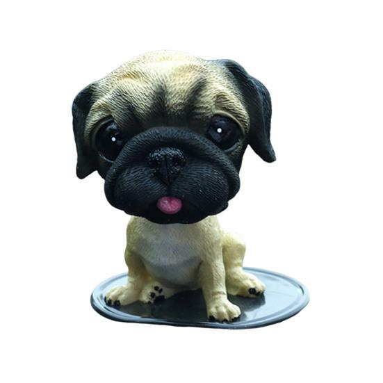 Shake Head Dog Car Dashboard Decoration Funny Nodding Dog Ornament Resin Auto Interior