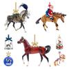 Holiday Ornament Party Cute Christmas Horse Pendant Desktop Gifts Decoration
