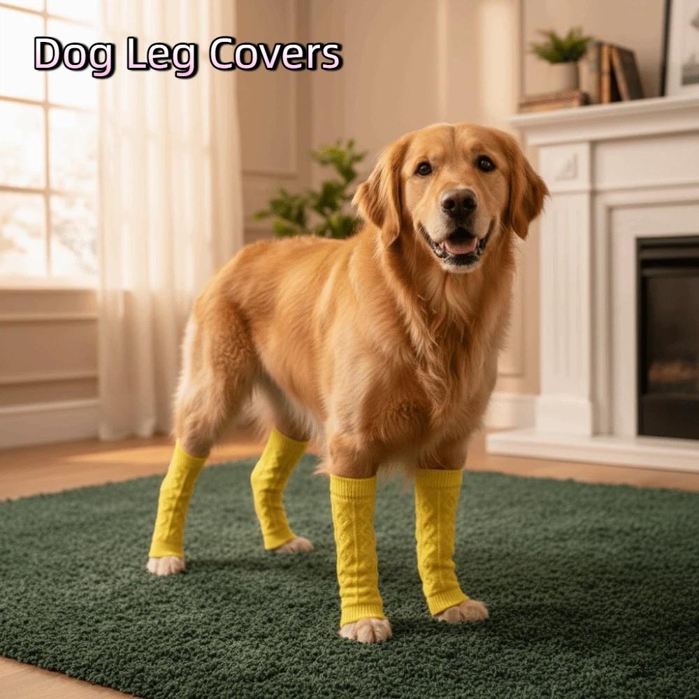 Anti-Fouling Warmer Haustier Ellbogenschützer Schmutzabweisend Elastische Hundebeinabdeckungen Bequemer Gestrickter Hundebeinwärmer Sportscheide