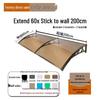 Aluminum Alloy Window Awning: Outdoor Polycarbonate Sunshade & Rain Shelter for Doorway or Balcony