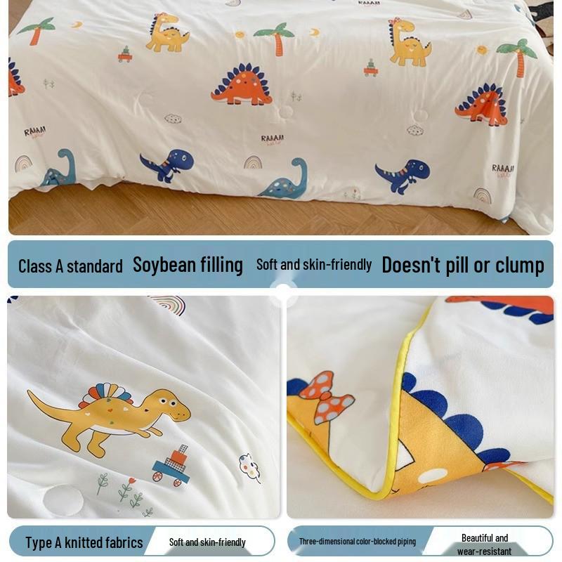 Leichte Baumwoll-Kinderbettdecke - Maschinenwaschbare Sommerdecke