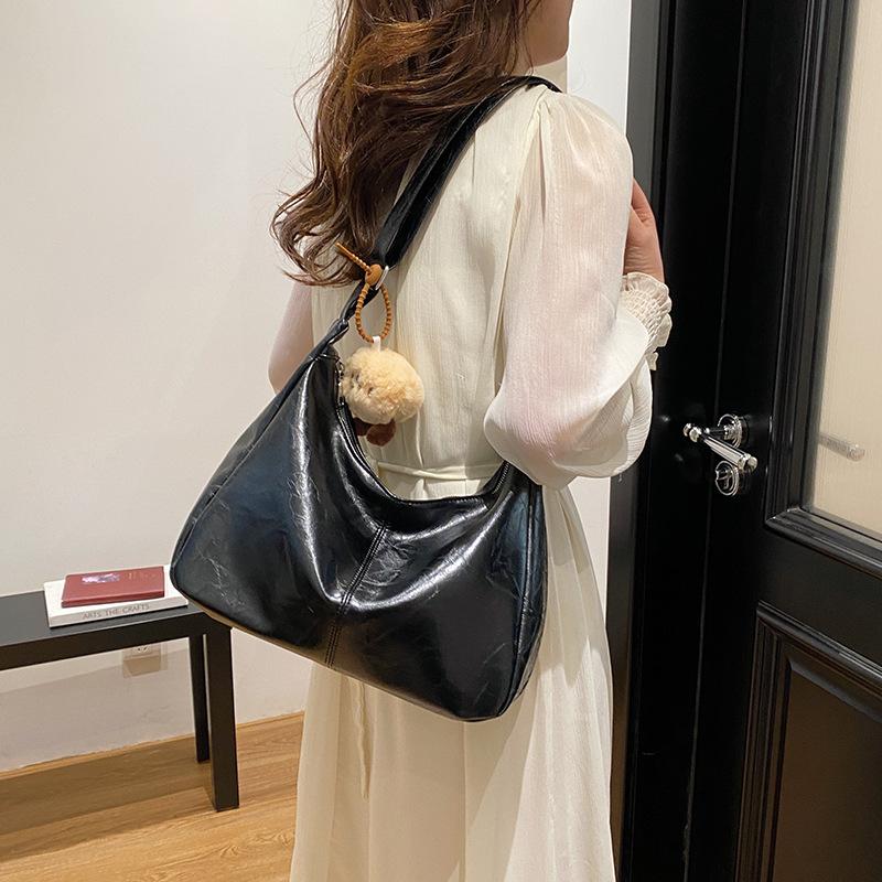 Large-capacity Bag Women's Spring and Summer Versatile 2025 New Simple Shoulder Messenger Bag Fashionable Korean Commuter Tote Bag