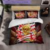 England Football Pattern 3 Pieces Bedding Set Soft Microfiber Duvet Cover with Pillow Cases for Bedroom