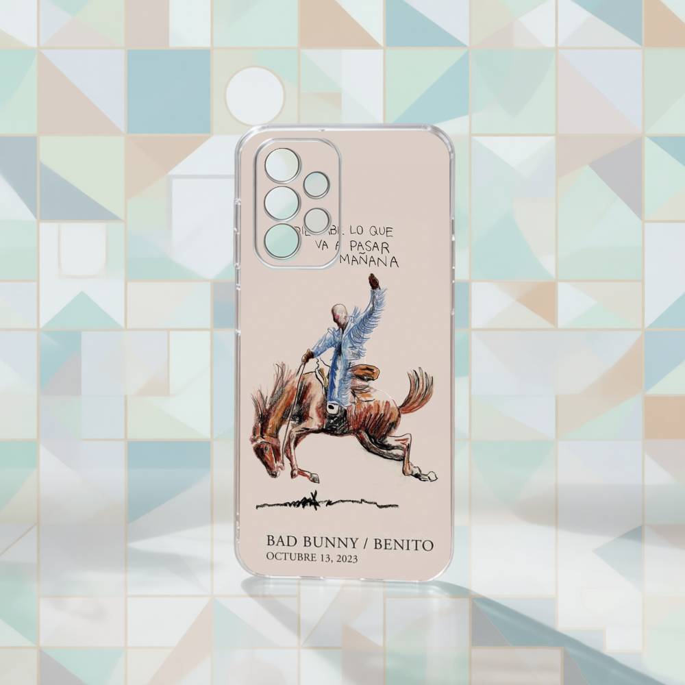 

Bad B-bunny F-fondo Phone Case For Samsung S25,S24,S21,S22,S23,S30,Ultra,S20,Plus,Fe Transparent Cover Samsung S30plus5G