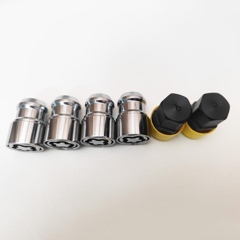 M12X1.5 M12X1.25 M14X1.5 4Nuts+2Keys High Quality Anti-Theft 36mm Security Steel Auto Car Wheel Lock Nuts Locking Lug Nuts