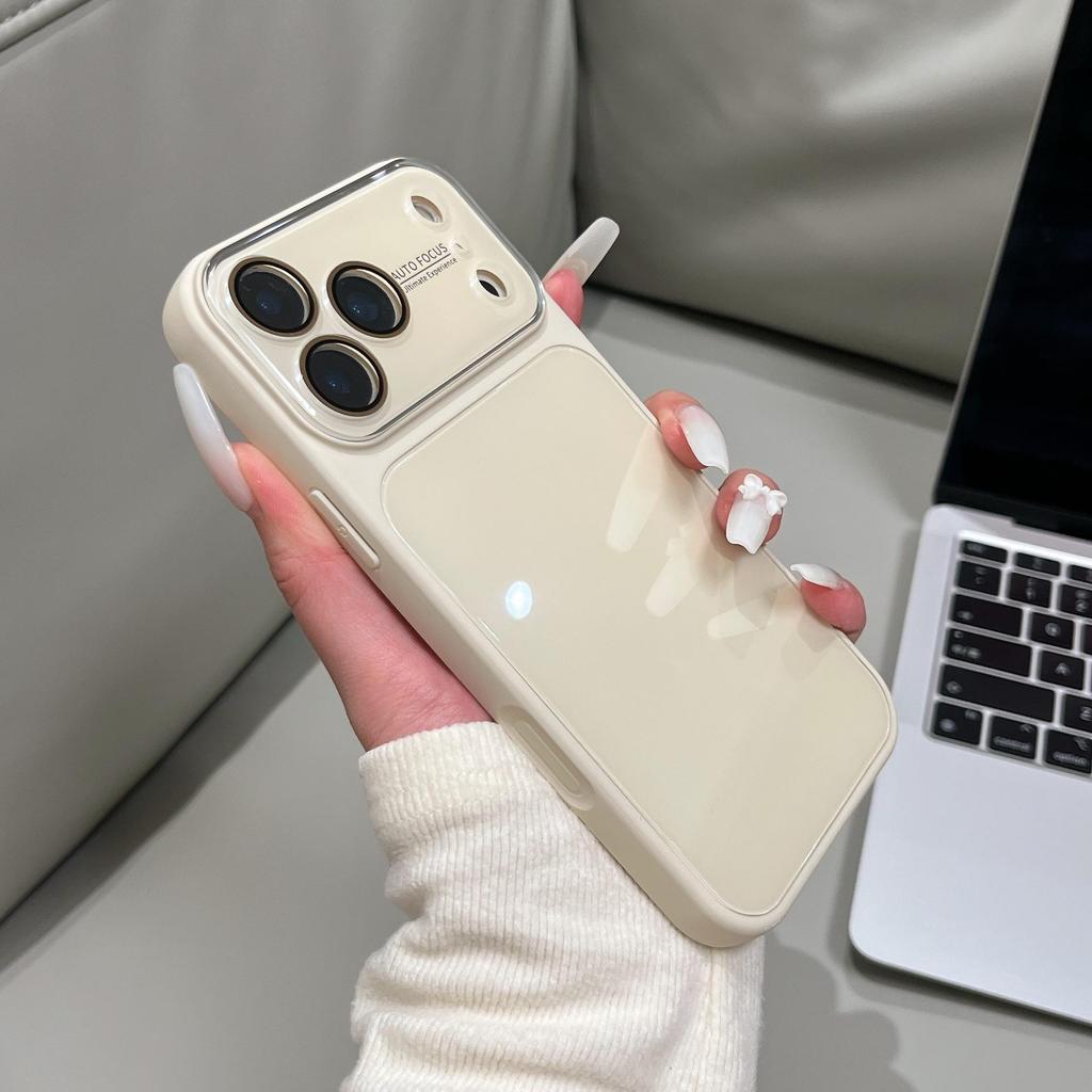 Premium Candy Color Glass Case for iPhone 16 Pro Max/17