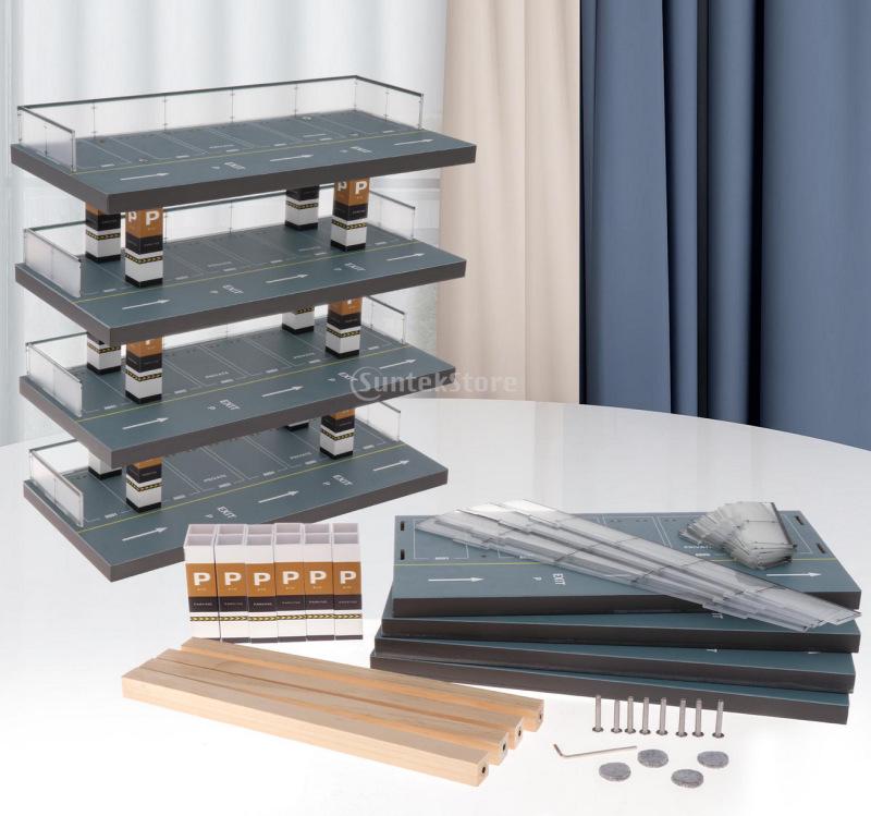 1:64 Die-cast Car Parking Garage and Display Rack