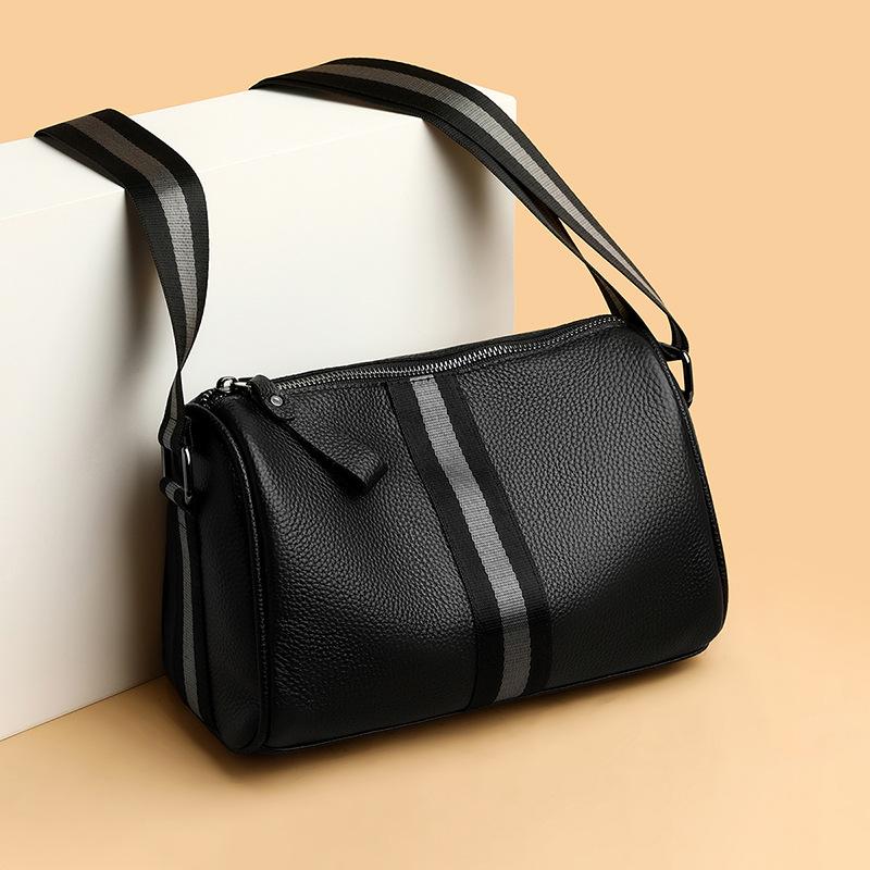 

Мужская сумка-мессенджер большой вместимости, мужская сумка с узором личи, наплечная сумка, нагрудная сумка из кожи с текстурой коровьей шкуры, мужская, с ощущением высокого класса