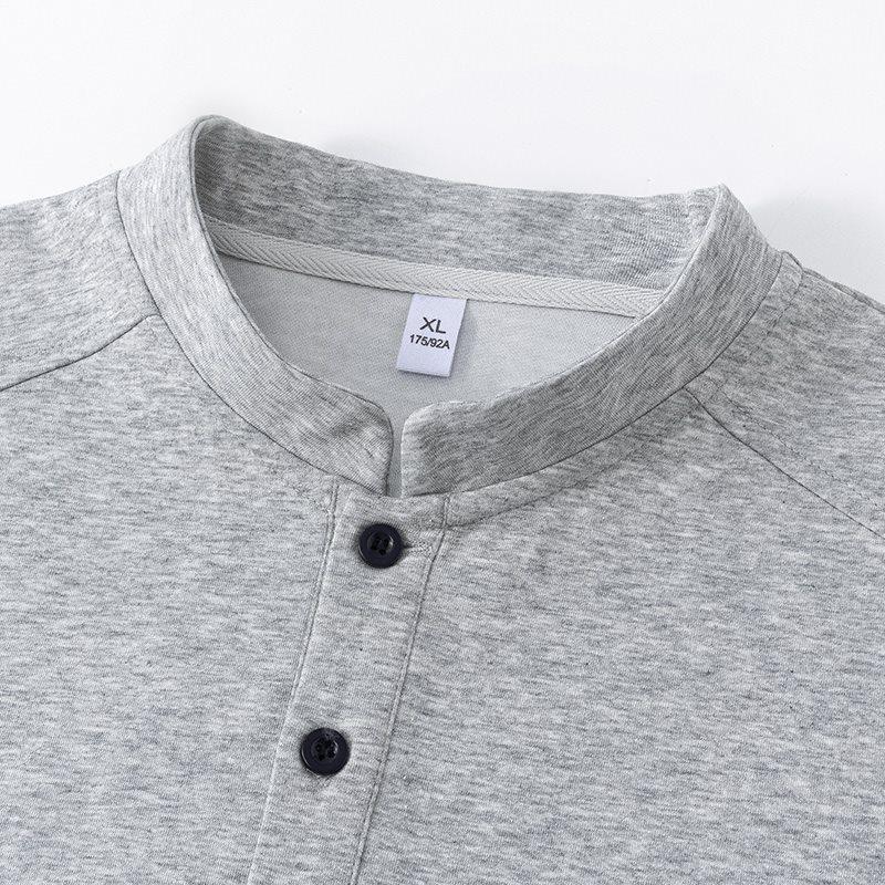 Men's Trendy Henley Collar Short Sleeve T-shirt - Summer 2026 Collection