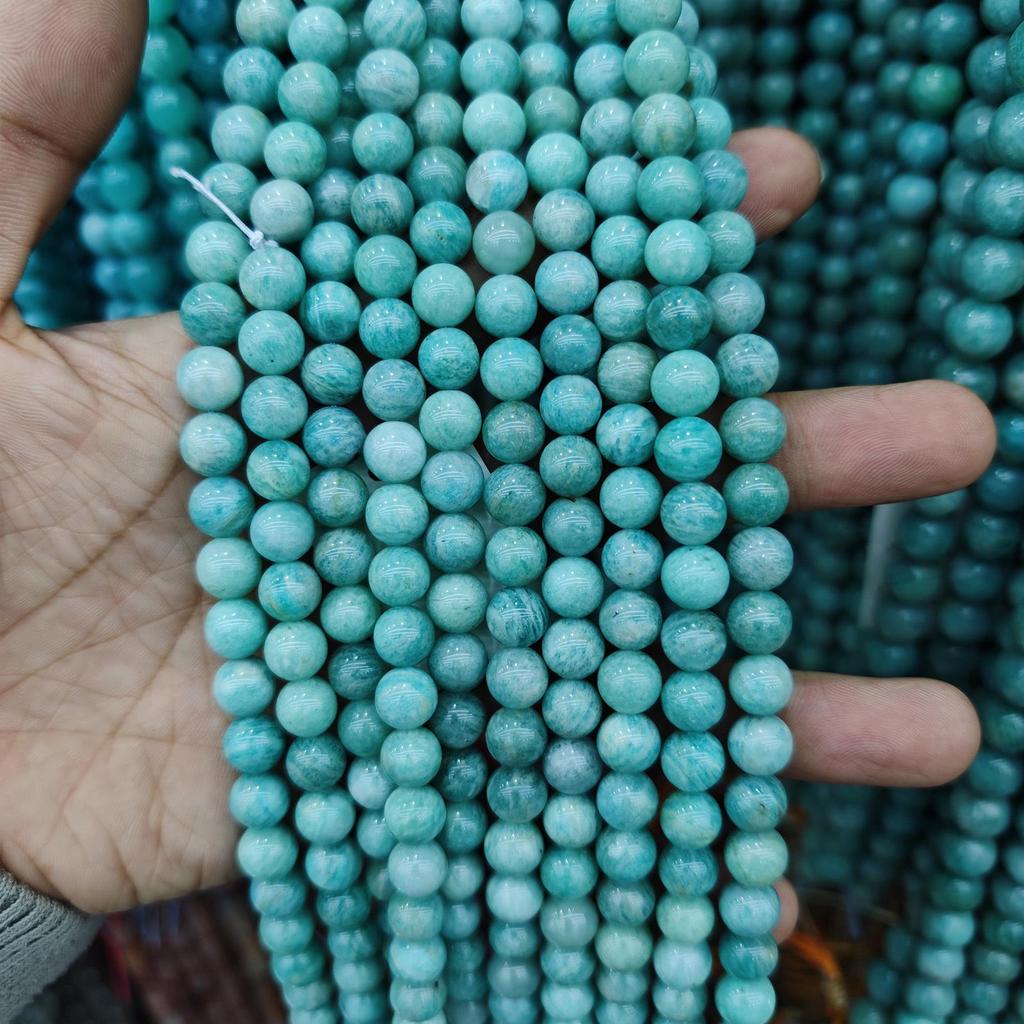 Jade Amazonite Round Beads - DIY Jewelry Accessories & Buddhist Beads