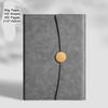 A5 Leather Buckle Notebook, Lined Pages, Business Meeting Record Book, Notepad, Student Diary, Travel Log, 100 Sheets, 200 Pages