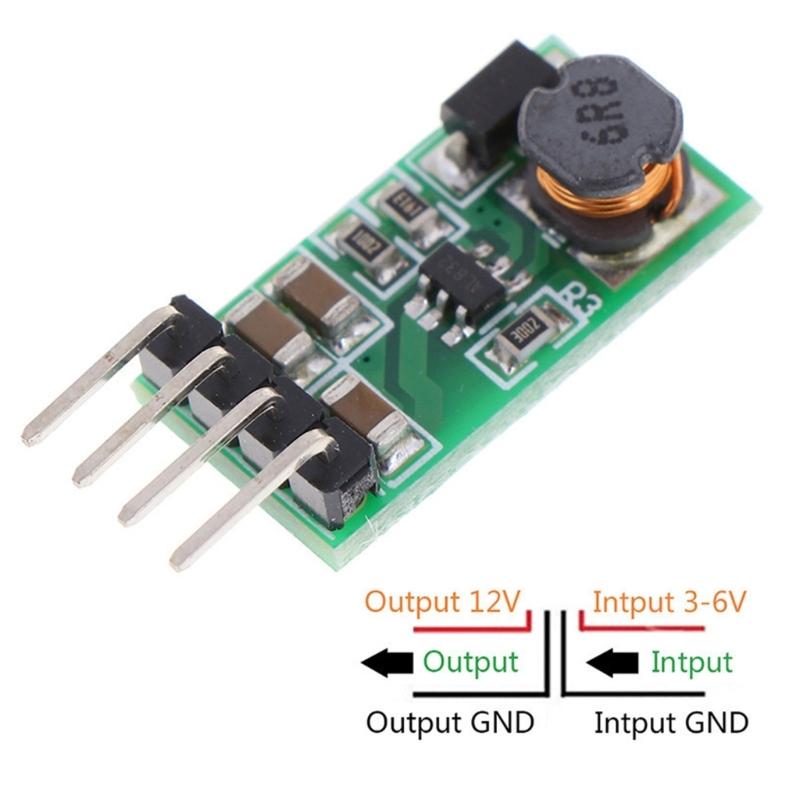 3Pcs 3.3V 3.7V 5V 6V 5V to 12V Adjustable Stepping Up Converter Module Adjustable Regulator for Power Supply