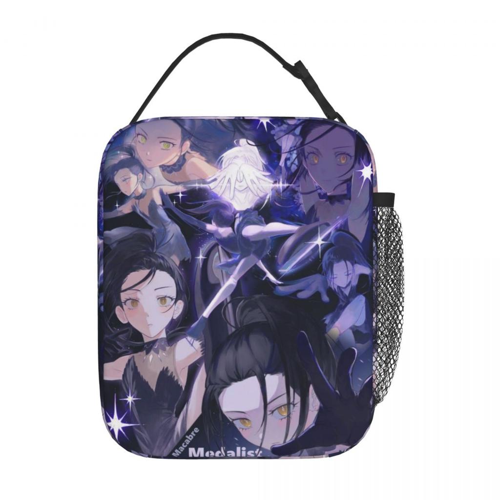 Medalists Anime Manga Accessories Insulated Lunch Bag For Picnic Food Storage Bag Portable Cooler Thermal Lunch Boxes