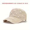 Nuovo elegante cappello estivo da sole lavorato a maglia - Design in rete traspirante, chiusura a levetta, aderente, versatile e sportivo - Perfetto per le attività all'aperto