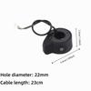 ABS Electric Scooter Thumb Throttle Single Button Speed Control Thumb Throttle Black Scooter Throttle Speed Accelerator