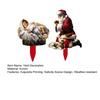 1 Set Nativity Scene Garden Stakes Christmas Outdoor Santa Baby Jesus Decorations Holy Family Yard Art Stakes with Lights for Front Yard Lawn