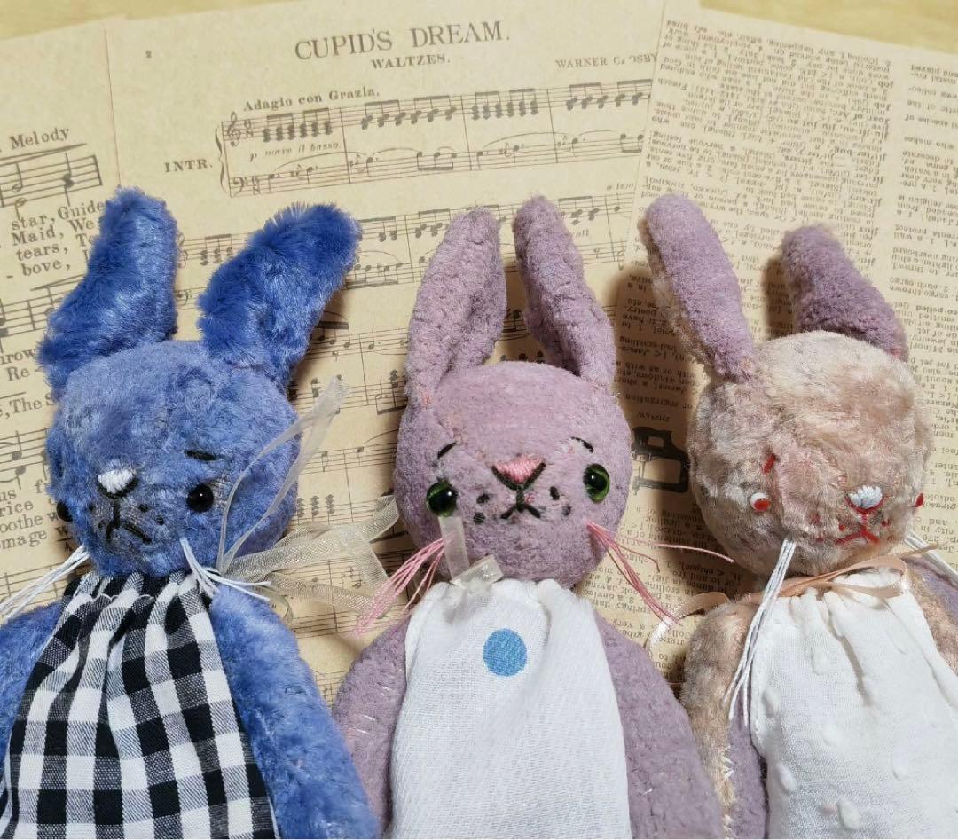 

[USED] Sad-faced rabbits, rabbits, teddy bears, stuffed animals, artist bears, overseas artists