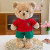 35cm Football Fans Gift Cute Wearing Togs Shirt Teddy Bear Plush Toys Lovely Stuffed Soft Doll For Girl Boy