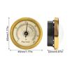 Mini Hygrometer Messing Analoge Hygrometer Mechanische Ronde Vochtigheidsmeter Sigaren Hygrometer Met Achtermagneet Voor Gitaar Sigaren
