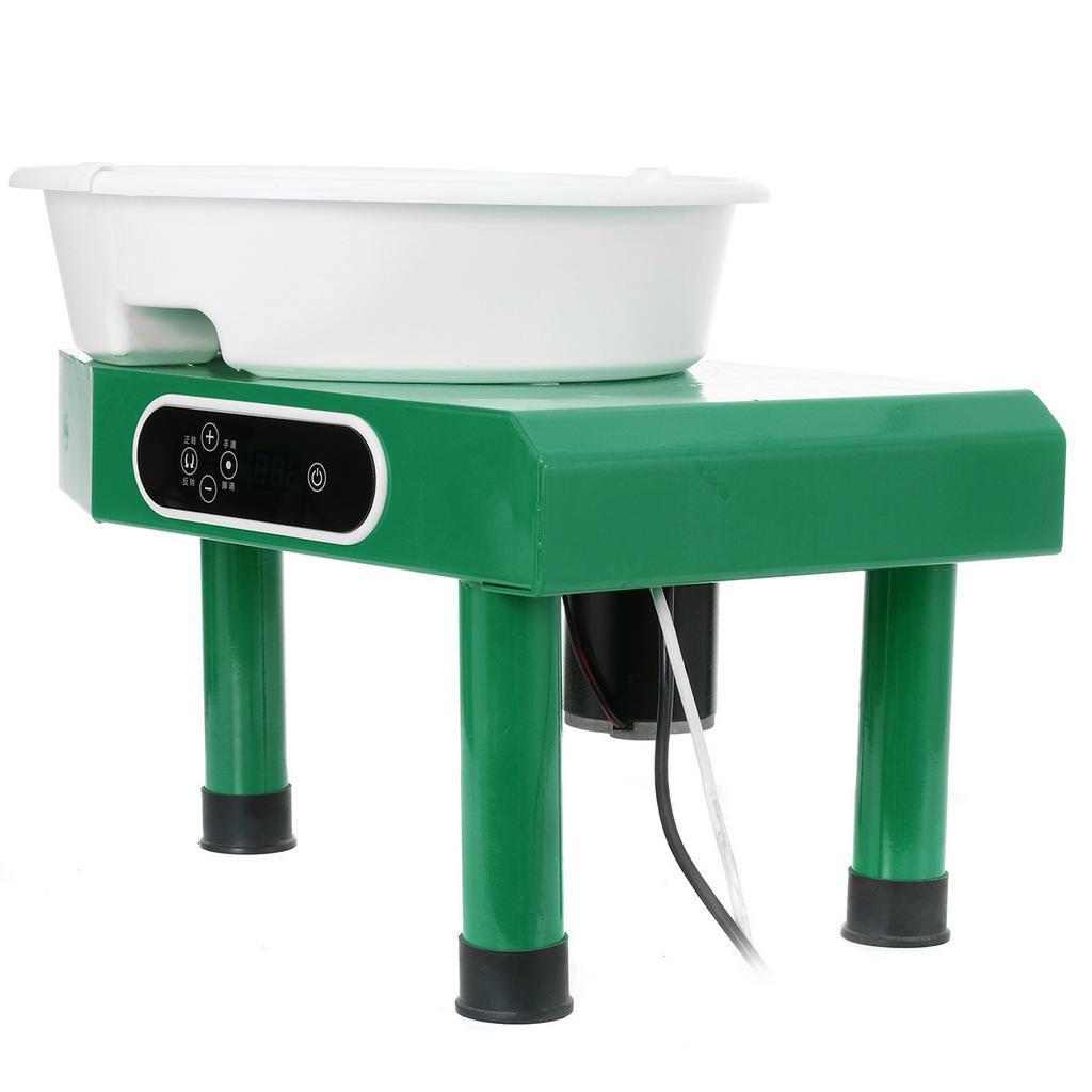 110/220V 25cm 350W 8 pcs DIY Argile pour Travail de Poterie Art Artisanat Vert Machine Tour de Potier Électrique