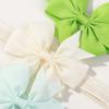 6pcs Baby Girl Headband Newborn Kids Children Rubber Bandage Bands Elastics Hair Accessory Hairbands  Bowknot Hair Accessories