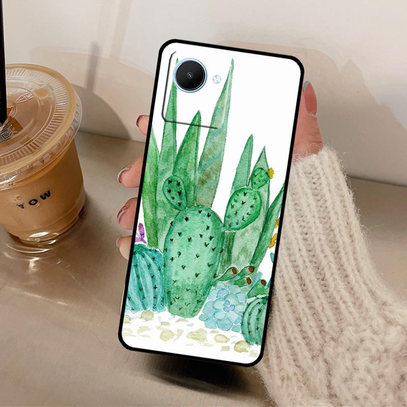 

Чехол Суккуленты и Кактусы Для Realme C33 C35 C55 C31 C30 C11 C15 C25Y C21Y GT3 GT Neo 5 3 2 3T 8 9 10 Pro Plus Realme GT Neo5