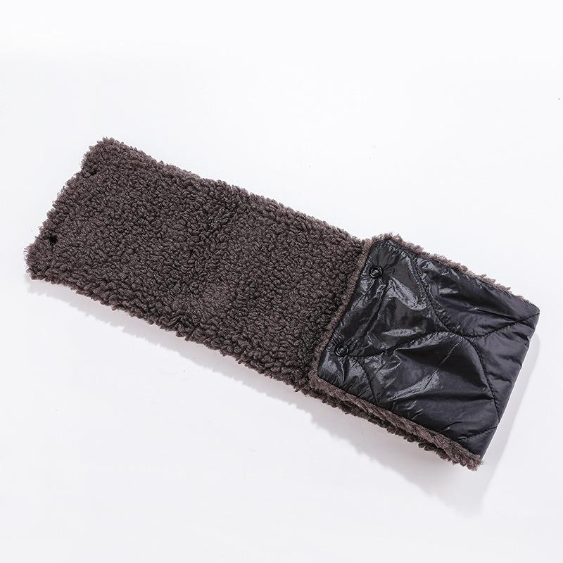 New Thickened Scarf Winter Velvet Neck Protection Scarf Warm Outdoor Double-sided Fashion Neck Cover Ski Windproof
