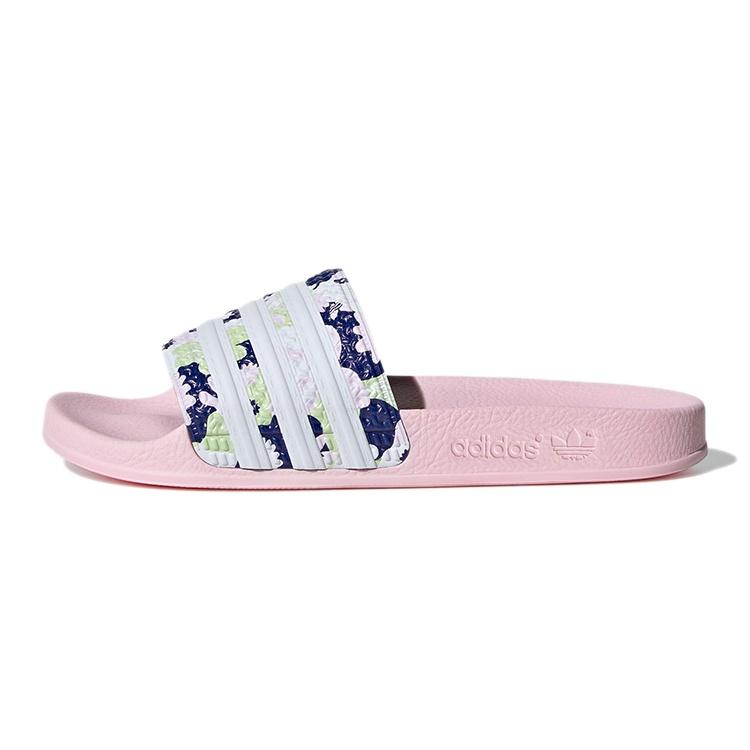 (GS) adidas originals Adilette Lite Slide Light Pink Floral Kids GZ3692 EU 35⅔