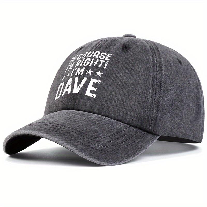 Comfortable and Breathable Washed Cotton Peaked Cap Retro Letter Printed Baseball Cap Trendy and Versatile Sun Hat