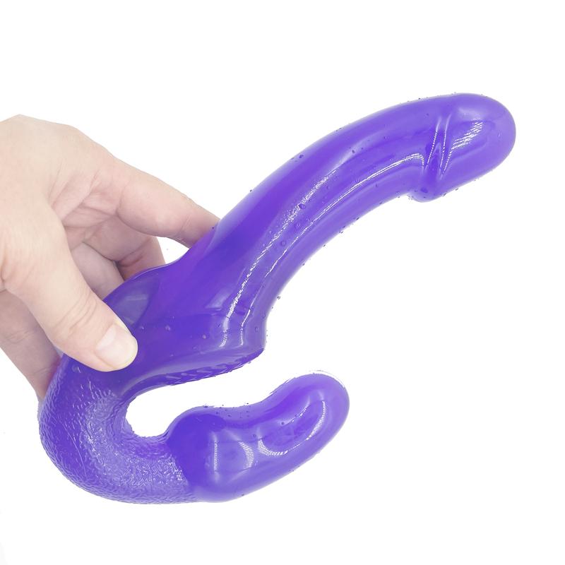 Strapless Strapon Dildo No Vibrator Female Double G Spot Adult Sex Toys For Women Couple Silicone Anal Prostate Massager