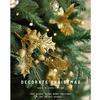 Elegant Gold Glittered Berries Stem Artificial Practical Christmas Berry Branches DIY Fake Plant Holiday Picks