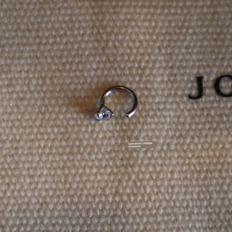 

Сон Стерлинговое Серебро Мини Круг Женский Маленький Ушной Крючок Циркон Silver 1, inner diameter 6mm