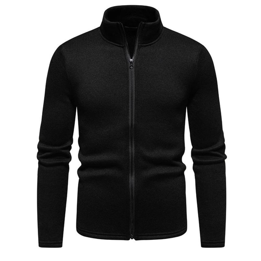 2026 Men New Light Weight Winter Sweater Stand Collar Zipped Cardigan Sweater T Shirt