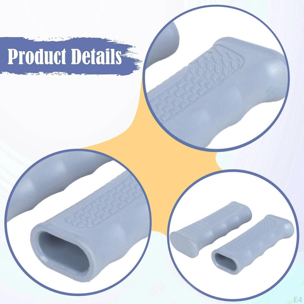 2 Stück Rollstuhl Handgriffe Ersetzen Ersatzteile für Transportstuhl