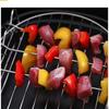 Stainless Steel Air Fryer Grill Steamer 2 Tier Rack with 4 Skewers Multi Function BBQ Cooking Accessories for Home Outdoor