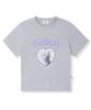 FALLETT Cat Heart T-Shirt Melange Gray